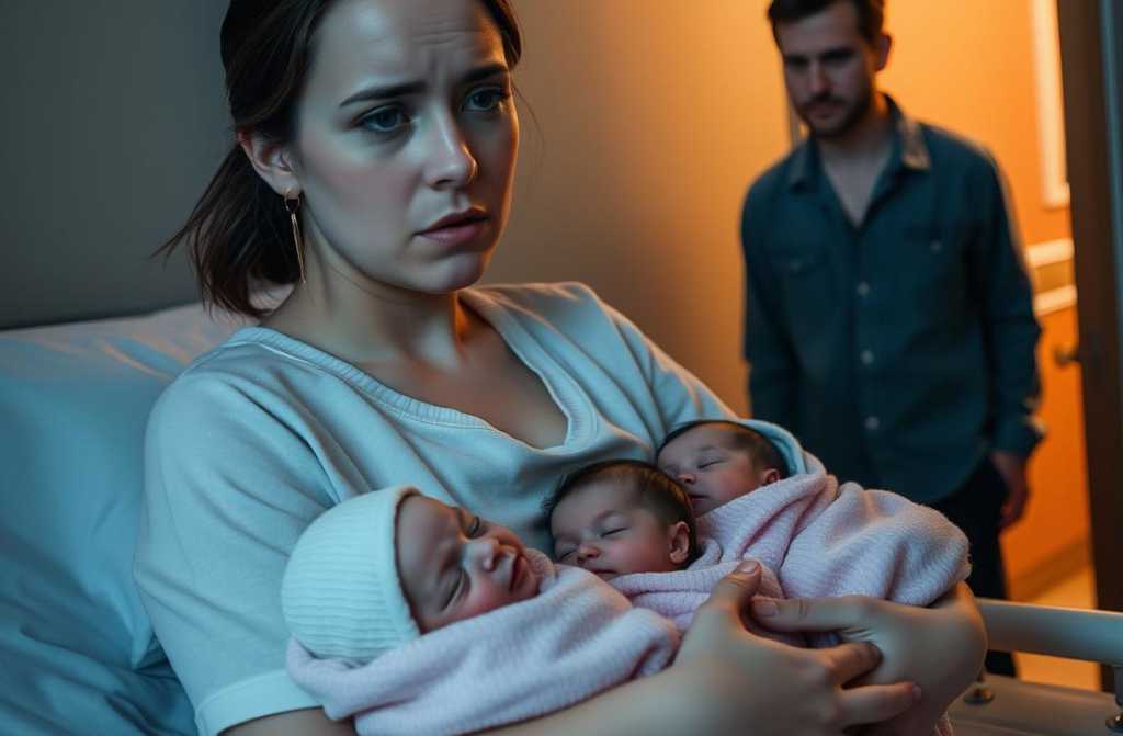 Mój mąż przyszedł, by zabrać mnie i nasze troje noworodków do domu – gdy je zobaczył, kazał zostawić je w szpitalu.