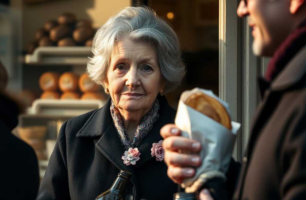Błagam cię, córeczko, ulituj się nade mną, już trzy dni nie miałam w ustach kawałka chleba, a nie mam ani grosza przy duszy” — jęczała staruszka do sprzedawczyni.