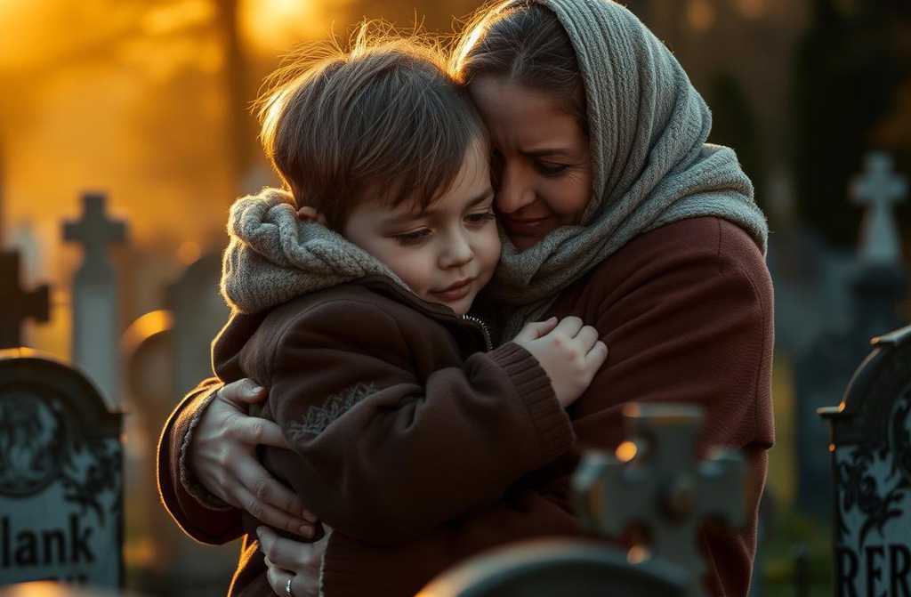 Odwiedzając córkę na cmentarzu, matka zauważyła na ławce obcą dziewczynkę, która szeptała coś do portretu na nagrobku. Jej serce zamarło.
