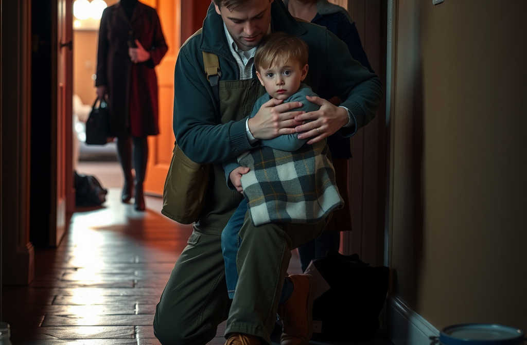 Lena spots her son on the stairs – jacketless and in tears. Mother‑in‑law: “He won’t be let in until he apologises!”