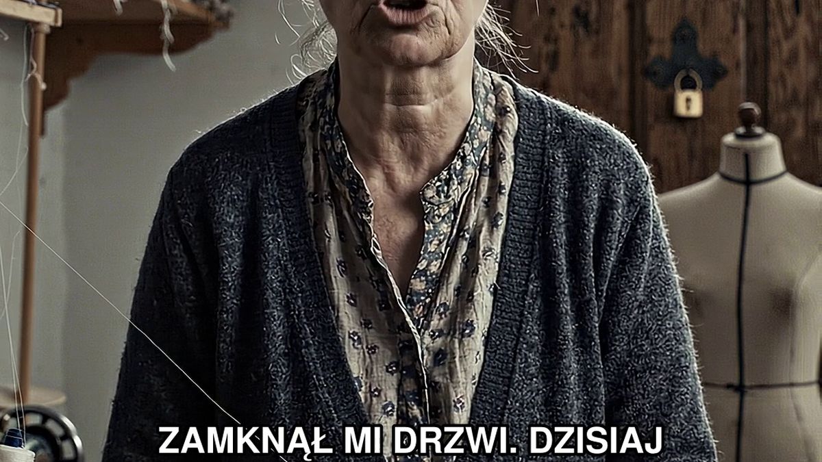 Muszę napisać PEŁNĄ historię — świadek konfliktu, po polsku, w Polsce, z własnym tytułem, imionami, miastem i finałem. Zabieram się do pisania od razu.