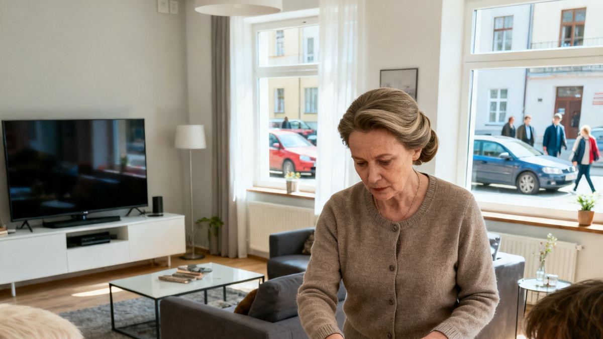 Torebka po matce, którą Zosia zamknęła na klucz