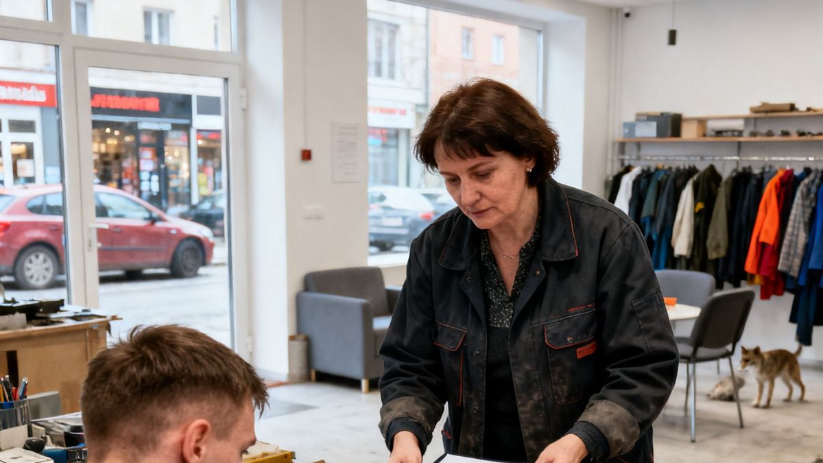 Warsztat samochodowy przy ulicy Kolejowej w Tarnowie